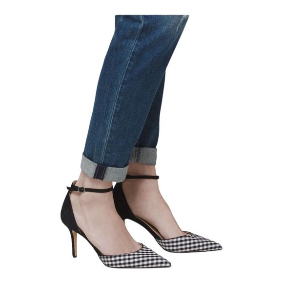 White House Black Market Black and White Stiletto Heels - Picture 3 of 8